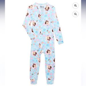 Ms. Rachel Toddler Girls' Print One-Piece Sleeper, Size 2T